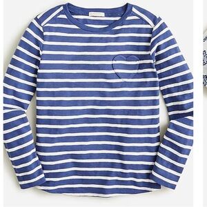J Crew Crewcuts Long Sleeve Striped Pocket Tee S (6/7)